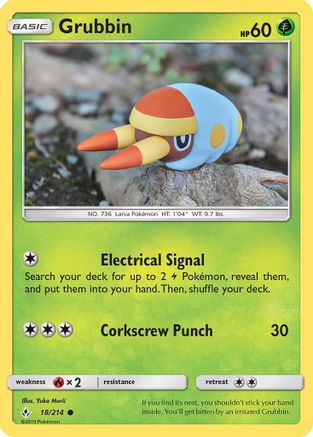 [PKM-C] Grubbin (18/214) [Sun & Moon: Unbroken Bonds]