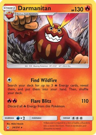 [PKM] Darmanitan (24/214) [Sun & Moon: Unbroken Bonds]