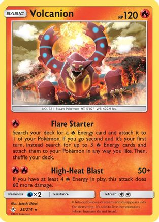 [PKM-R] Volcanion (25/214) [Sun & Moon: Unbroken Bonds]