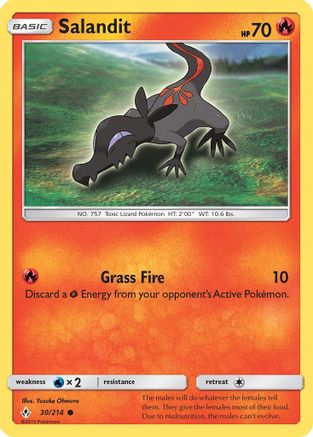 [PKM] Salandit (30/214) [Sun & Moon: Unbroken Bonds]
