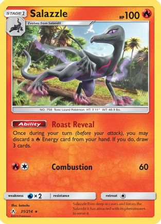 [PKM-R] Salazzle (31/214) [Sun & Moon: Unbroken Bonds]