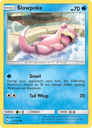 [PKM] Slowpoke (42/214) [Sun & Moon: Unbroken Bonds]