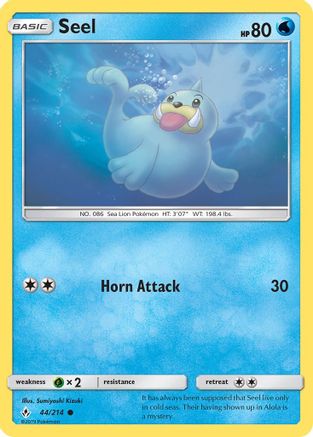 [PKM] Seel (44/214) [Sun & Moon: Unbroken Bonds]
