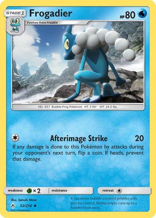 [PKM] Frogadier (52/214) [Sun & Moon: Unbroken Bonds]