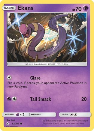 [PKM] Ekans (62/214) [Sun & Moon: Unbroken Bonds]
