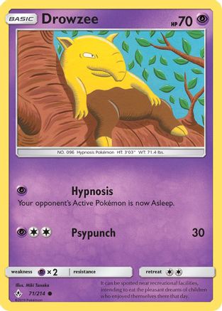 [PKM] Drowzee (71/214) [Sun & Moon: Unbroken Bonds]