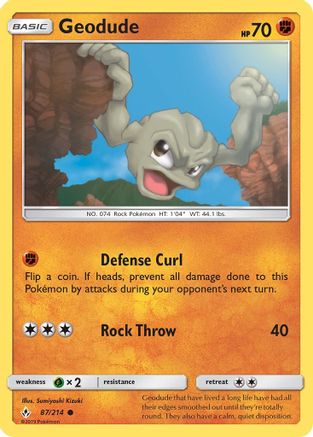 [PKM] Geodude (87/214) [Sun & Moon: Unbroken Bonds]