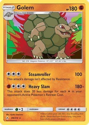 [PKM] Golem (89/214) [Sun & Moon: Unbroken Bonds]