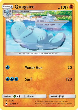 [PKM-R] Quagsire (97/214) [Sun & Moon: Unbroken Bonds]