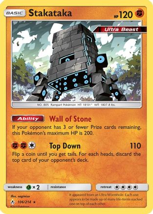 [PKM] Stakataka (106/214) [Sun & Moon: Unbroken Bonds]