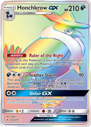 [PKM-R] Honchkrow GX (223/214) [Sun & Moon: Unbroken Bonds]