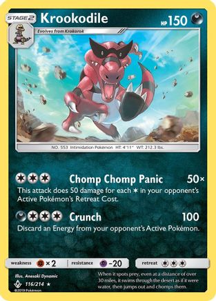[PKM] Krookodile (116/214) [Sun & Moon: Unbroken Bonds]