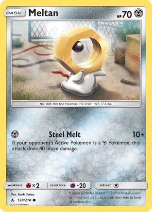 [PKM] Meltan (128/214) [Sun & Moon: Unbroken Bonds]