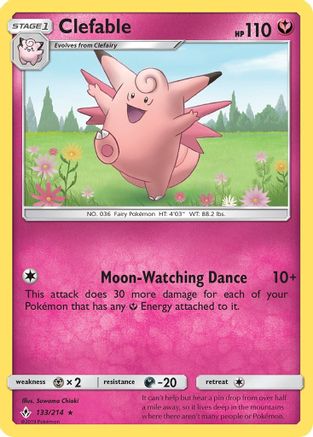 [PKM] Clefable (133/214) [Sun & Moon: Unbroken Bonds]