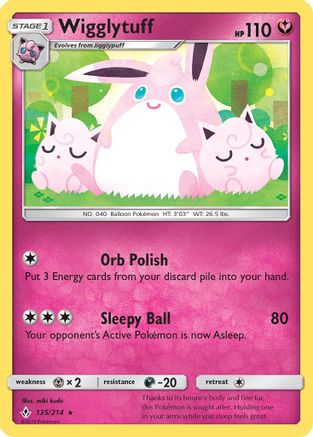 [PKM] Wigglytuff (135/214) [Sun & Moon: Unbroken Bonds]
