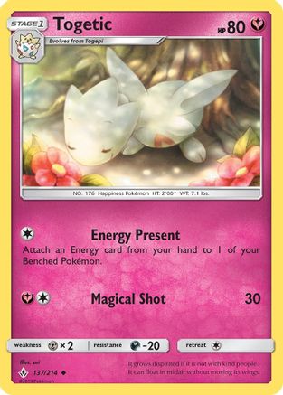 [PKM] Togetic (137/214) [Sun & Moon: Unbroken Bonds]