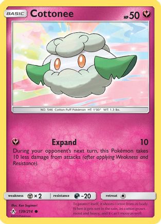 [PKM] Cottonee (139/214) [Sun & Moon: Unbroken Bonds]