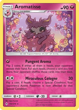 [PKM-R] Aromatisse (142/214) [Sun & Moon: Unbroken Bonds]