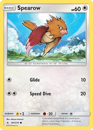 [PKM] Spearow (145/214) [Sun & Moon: Unbroken Bonds]