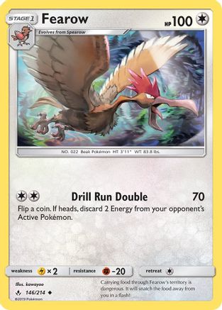 [PKM] Fearow (146/214) [Sun & Moon: Unbroken Bonds]