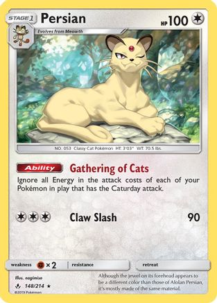 [PKM] Persian (148/214) [Sun & Moon: Unbroken Bonds]