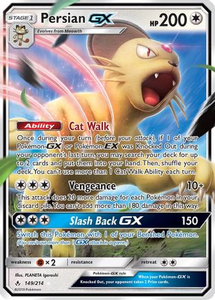 [PKM] Persian GX (149/214) [Sun & Moon: Unbroken Bonds]