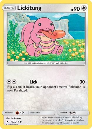 [PKM-C] Lickitung (152/214) [Sun & Moon: Unbroken Bonds]