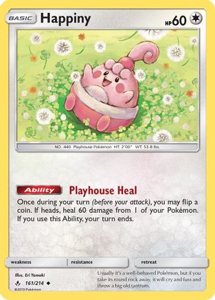 [PKM] Happiny (161/214) [Sun & Moon: Unbroken Bonds]