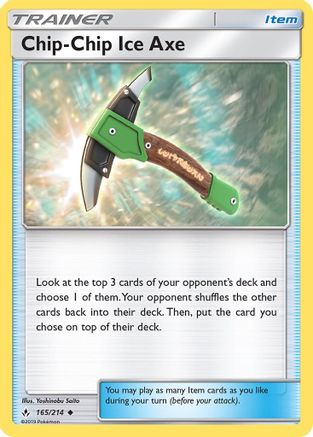 [PKM] Chip-Chip Ice Axe (165/214) [Sun & Moon: Unbroken Bonds]