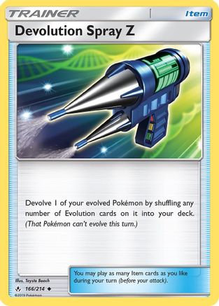 [TR] Devolution Spray Z (166/214) [Sun & Moon: Unbroken Bonds]