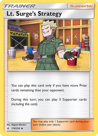 [TR] Lt. Surge's Strategy (178/214) [Sun & Moon: Unbroken Bonds]