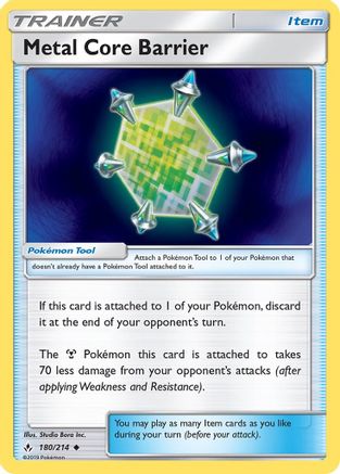 [PKM] Metal Core Barrier (180/214) [Sun & Moon: Unbroken Bonds]