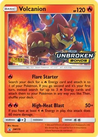 [PKM] Volcanion (SM179) (Staff Prerelease Promo) [Sun & Moon: Black Star Promos]