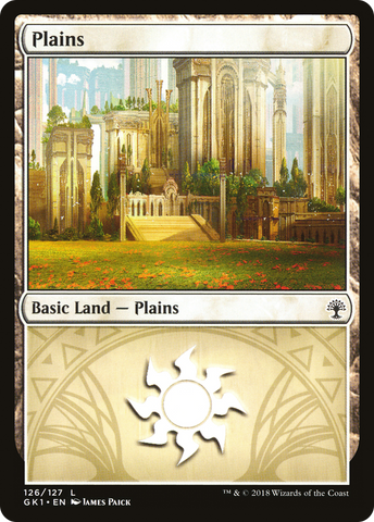 {B}[GK1 126] Plains (126) [Guilds of Ravnica Guild Kit]