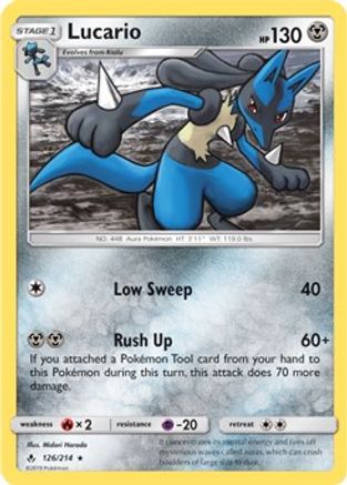 [PKM-R] Lucario (126/214) (Theme Deck Exclusive) [Sun & Moon: Unbroken Bonds]
