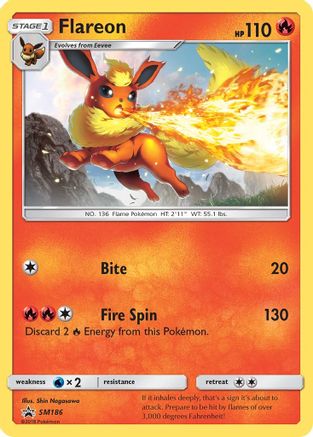 [PKM] Flareon (SM186) [Sun & Moon: Black Star Promos]