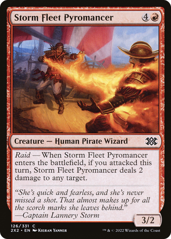 {C} Storm Fleet Pyromancer [Double Masters 2022][2X2 126]