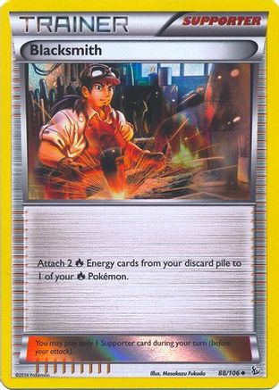 [PKM] Blacksmith (88/106) (Sheen Holo Pyroar Collection Exclusive) [XY: Flashfire]