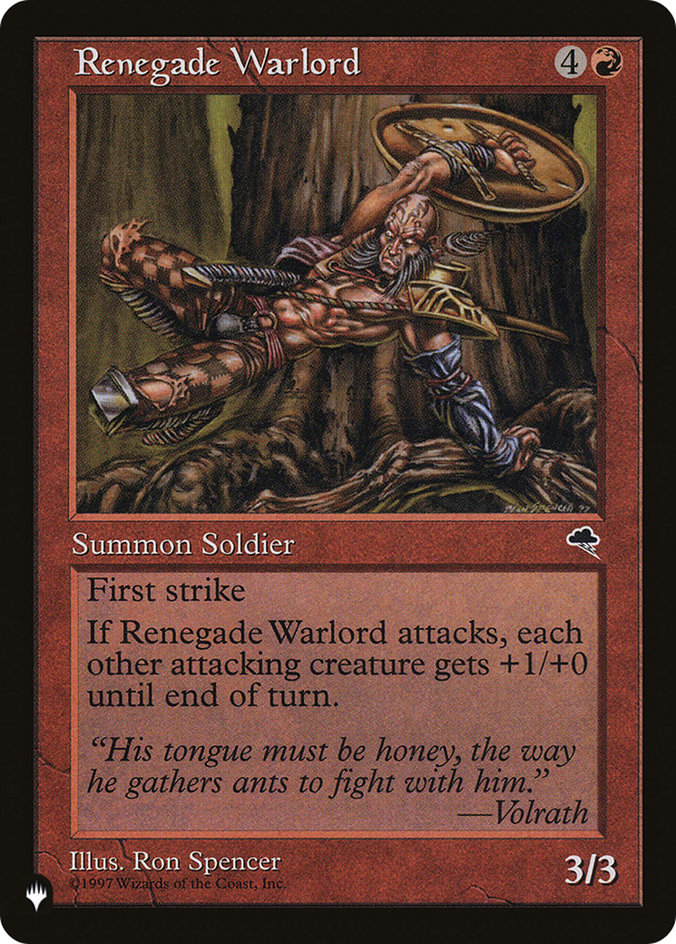 Renegade Warlord [LIST ]