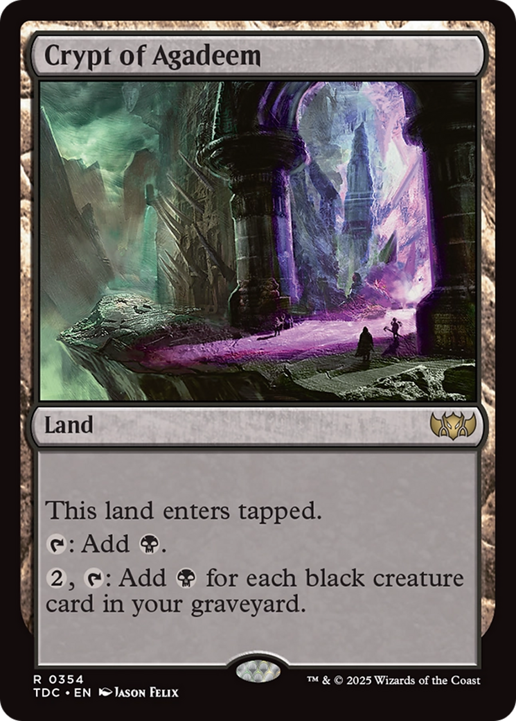 {R} Crypt of Agadeem [Tarkir: Dragonstorm Commander][TDC 354]