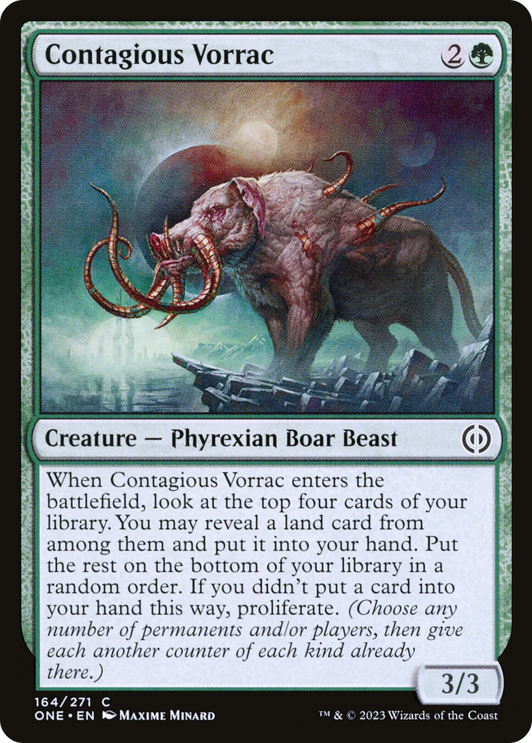 {C} Contagious Vorrac [Phyrexia: All Will Be One][ONE 164]