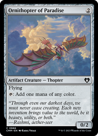 {C} Ornithopter of Paradise [Commander Masters][CMM 966]