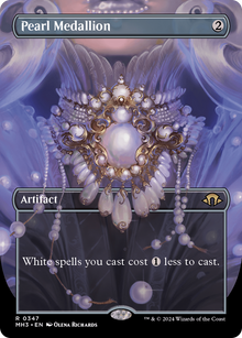 {R} Pearl Medallion (Borderless) [Modern Horizons 3][MH3 347]