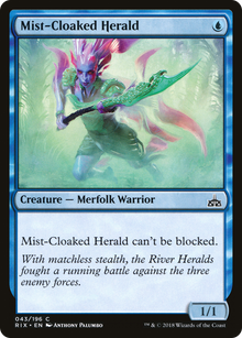 {C} Mist-Cloaked Herald [Rivals of Ixalan][RIX 043]