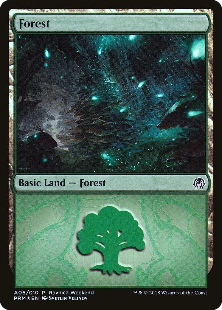 {B}[PA PRWK A06] Forest (A06) [Ravnica Allegiance Ravnica Weekend]