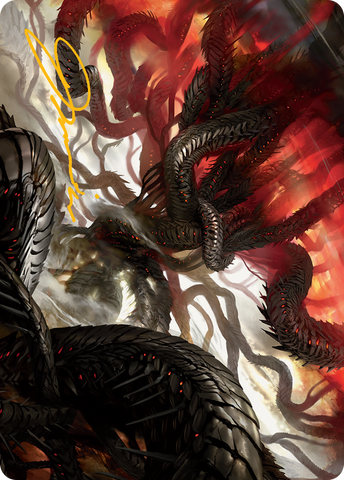 {A} Realmbreaker, the Invasion Tree Art Card (Gold-Stamped Signature) [March of the Machine Art Series][GS AMOM 054]