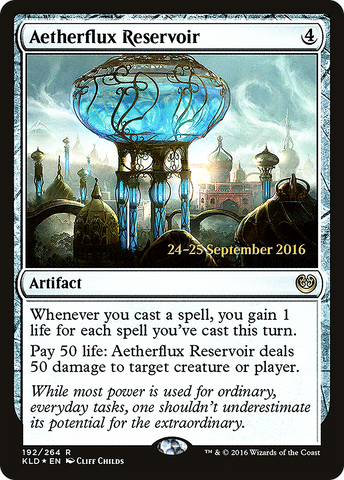 {R} Aetherflux Reservoir [Kaladesh Prerelease Promos][PR KLD 192]
