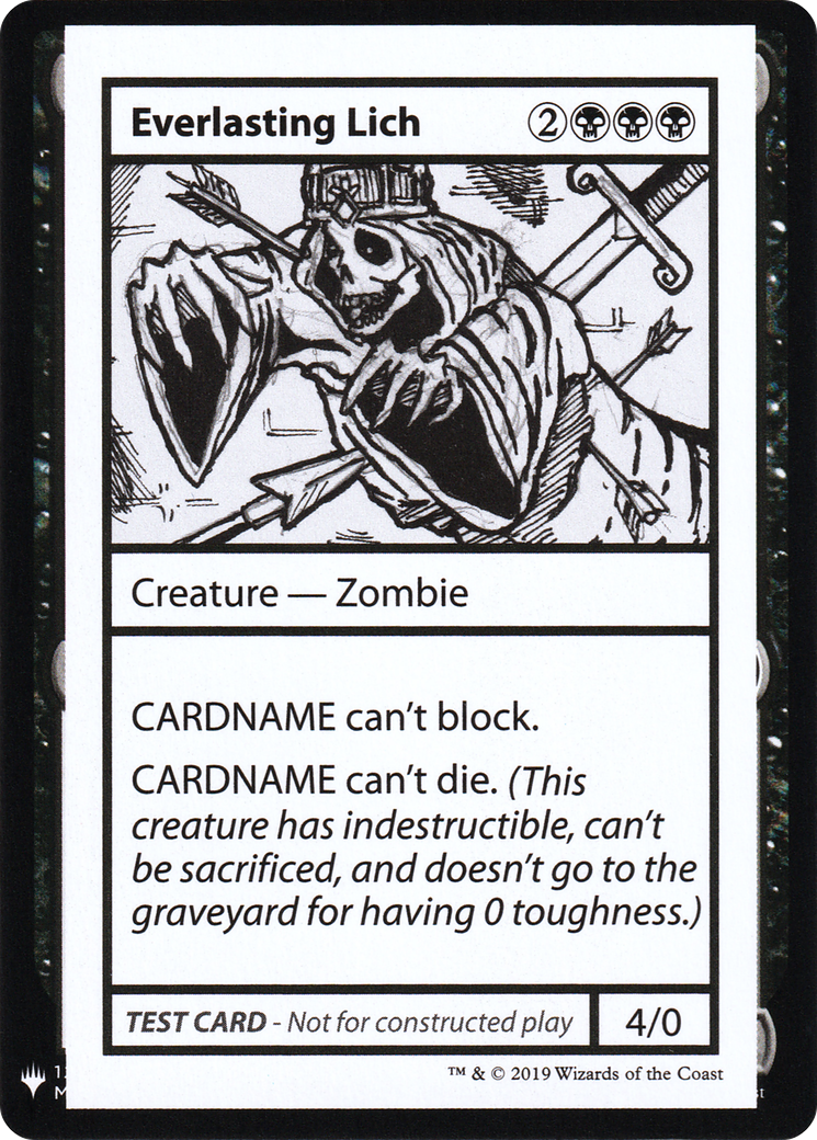 {R} Everlasting Lich [Mystery Booster Playtest Cards][CON CMB1 041]