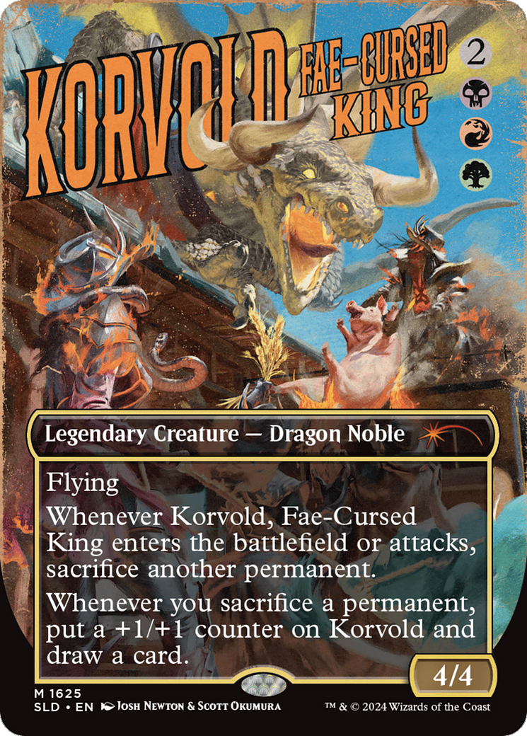 Korvold, Fae-Cursed King [SLD-1625]  (Borderless) Foil