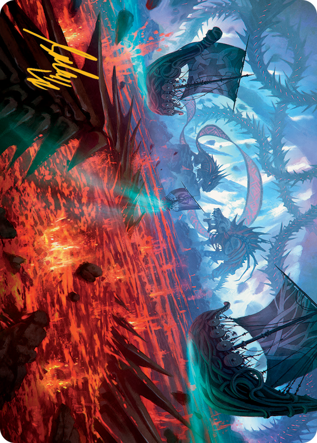 {A} Invasion of Kaldheim Art Card (Gold-Stamped Signature) [March of the Machine Art Series][GS AMOM 033]